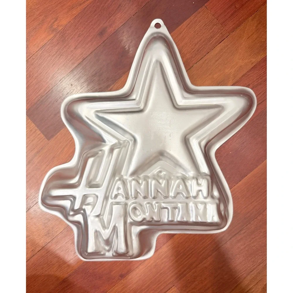Wilton Cake Pan Disney Hannah Montana Star Silver Aluminum Y2K 2105-4060